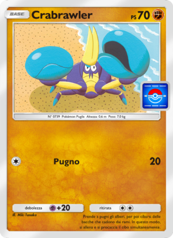 Crabrawler 071/73 — Promo-A (Italian Pokémon TCG card)