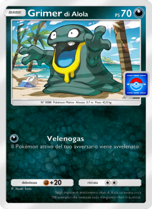 Grimer di Alola 072/73 — Promo-A (Italian Pokémon TCG card)