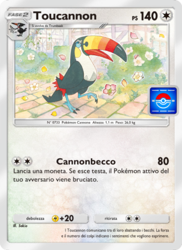 Toucannon 073/73 — Promo-A (Italian Pokémon TCG card)