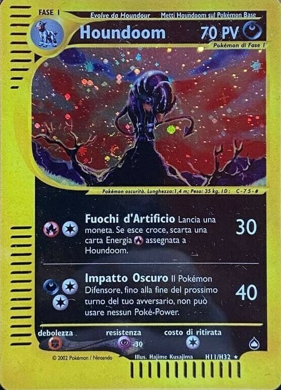 Houndoom 011 — Aquapolis (Italian Pokémon TCG card)