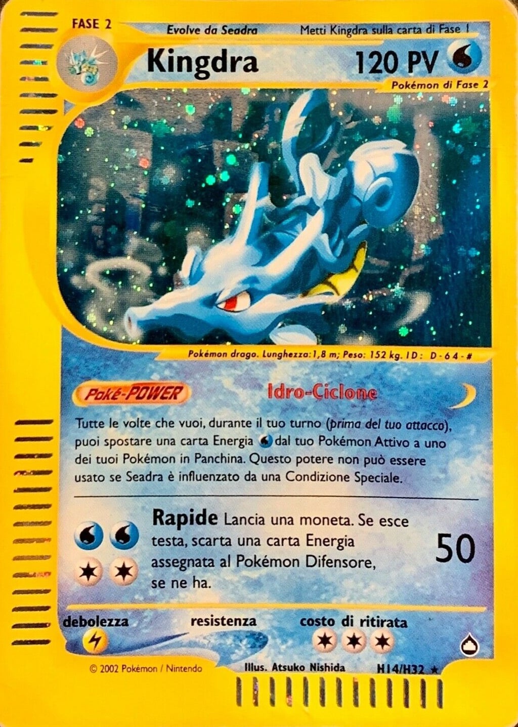 Kingdra 019 — Aquapolis (Italian Pokémon TCG card)