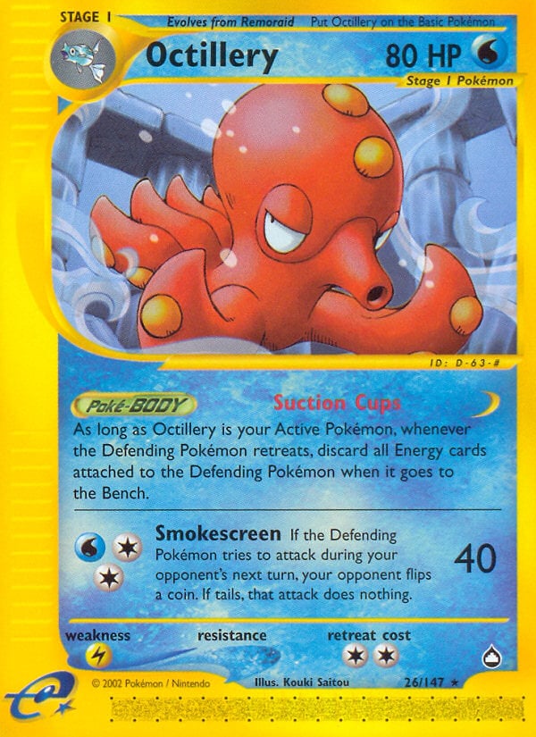 Octillery 020 — Aquapolis (Italian Pokémon TCG card)