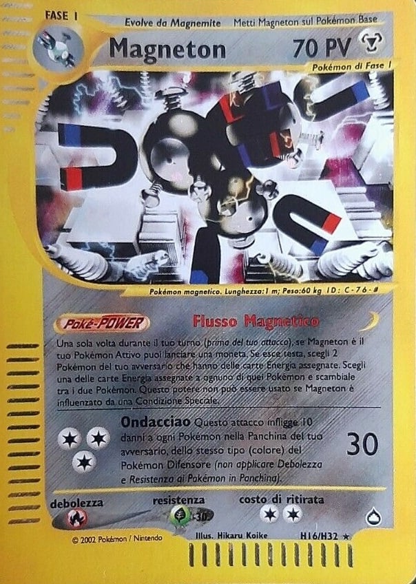 Magneton 022 — Aquapolis (Italian Pokémon TCG card)