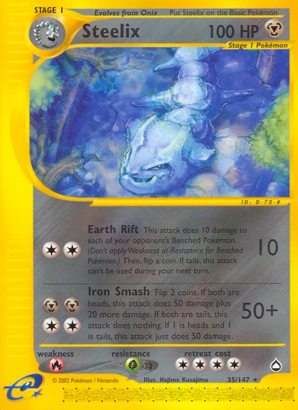 Steelix 023 — Aquapolis (Italian Pokémon TCG card)