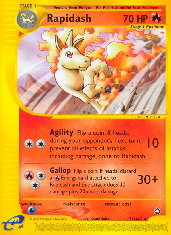 Rapidash 031 — Aquapolis (Italian Pokémon TCG card)