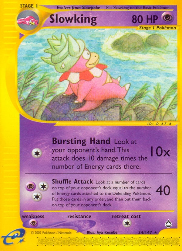 Slowking 034 — Aquapolis (Italian Pokémon TCG card)