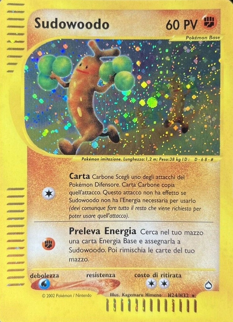 Sudowoodo 036 — Aquapolis (Italian Pokémon TCG card)