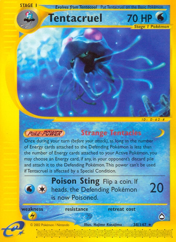 Tentacruel 038 — Aquapolis (Italian Pokémon TCG card)