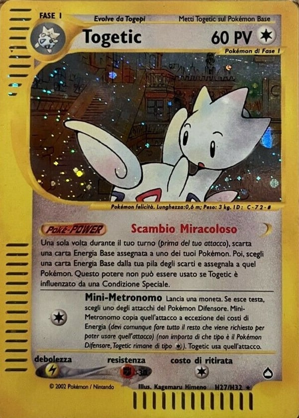 Togetic 039 — Aquapolis (Italian Pokémon TCG card)