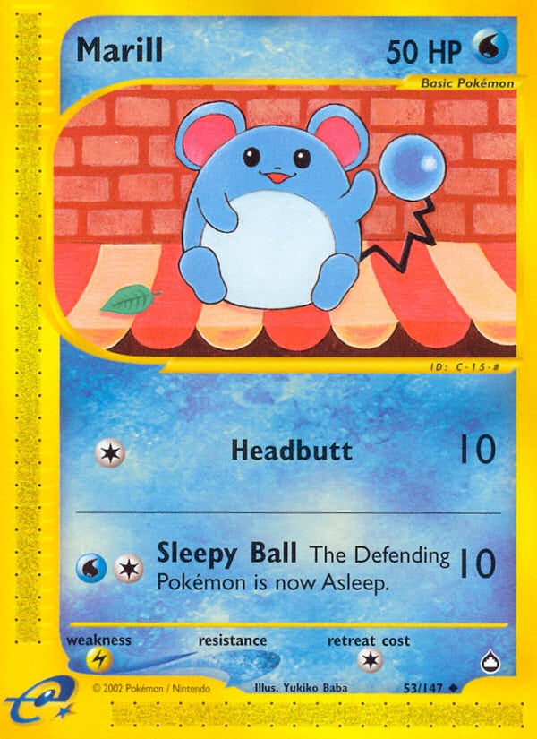 Marill 053 — Aquapolis (Italian Pokémon TCG card)