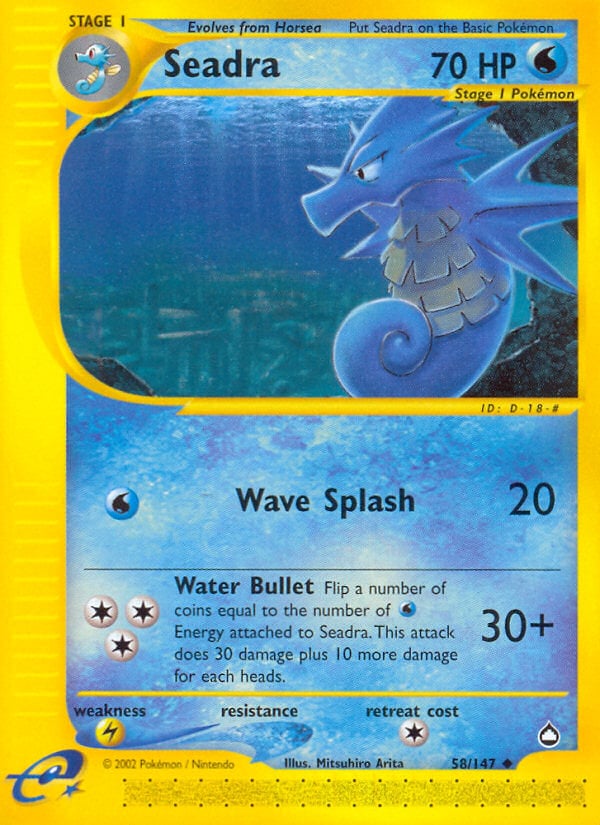 Seadra 058 — Aquapolis (Italian Pokémon TCG card)