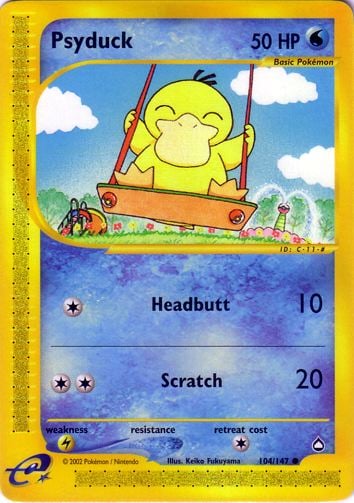 Psyduck 104 — Aquapolis (Italian Pokémon TCG card)