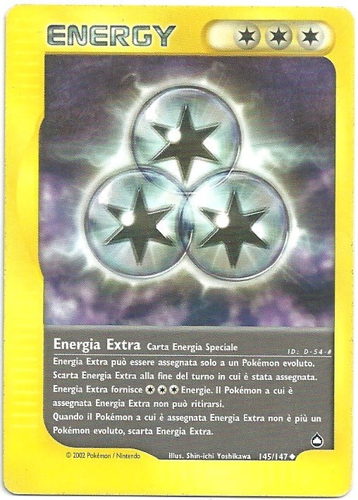Energia Extra 145 — Aquapolis (Italian Pokémon TCG card)