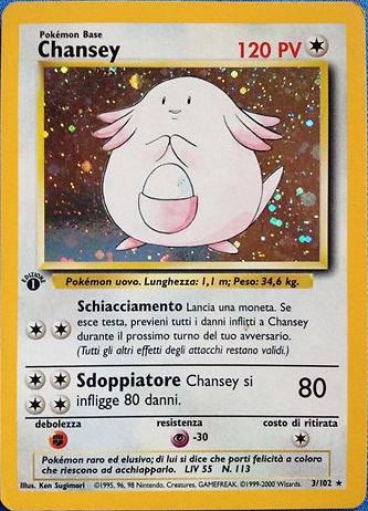 Chansey 003 — Base Set 2 (Italian Pokémon TCG card)