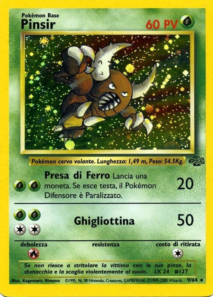 Pinsir 029 — Base Set 2 (Italian Pokémon TCG card)