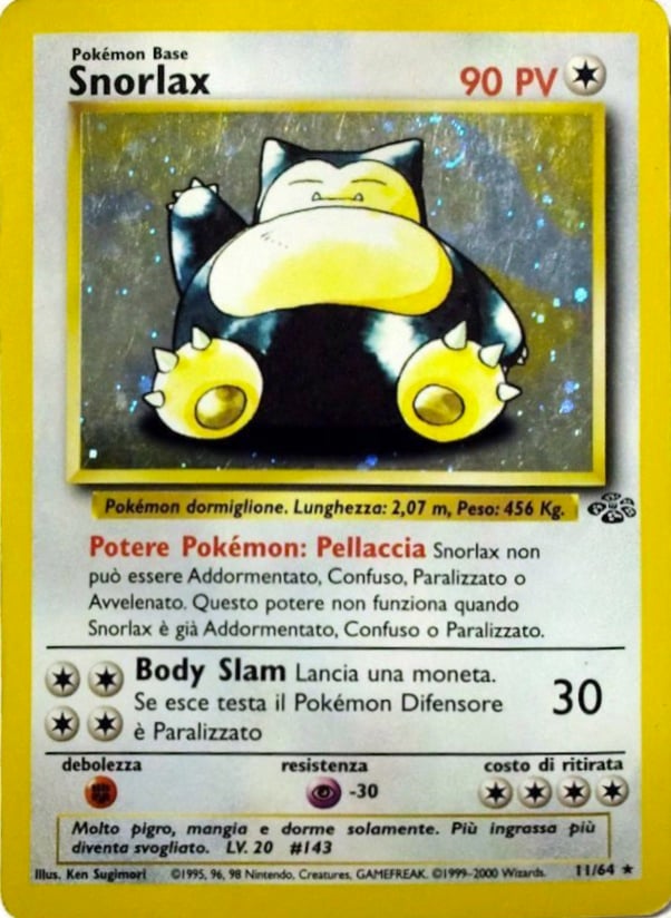 Snorlax 030 — Base Set 2 (Italian Pokémon TCG card)