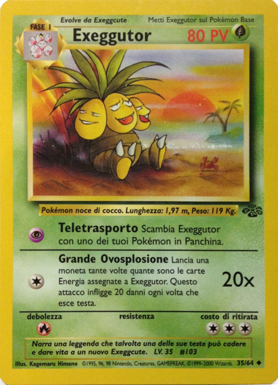 Exeggutor 039 — Base Set 2 (Italian Pokémon TCG card)