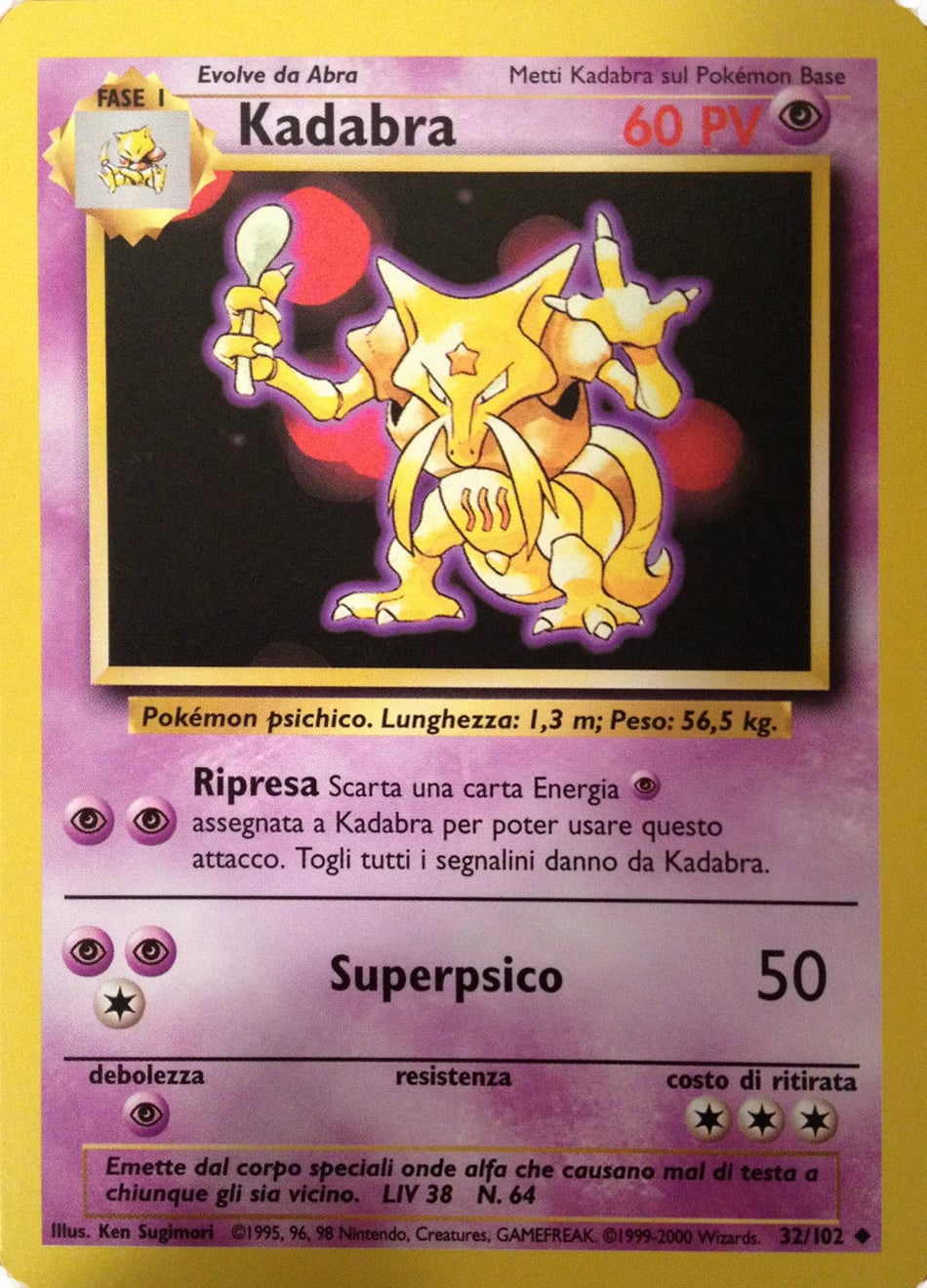 Kadabra 046 — Base Set 2 (Italian Pokémon TCG card)