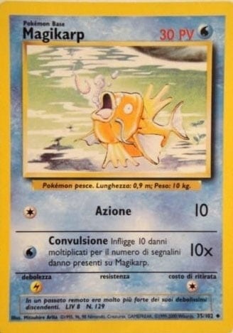 Magikarp 050 — Base Set 2 (Italian Pokémon TCG card)