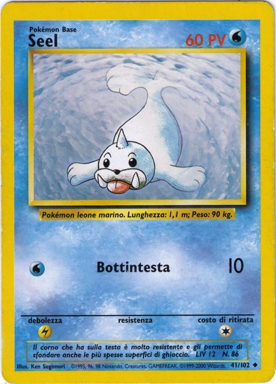 Seel 061 — Base Set 2 (Italian Pokémon TCG card)