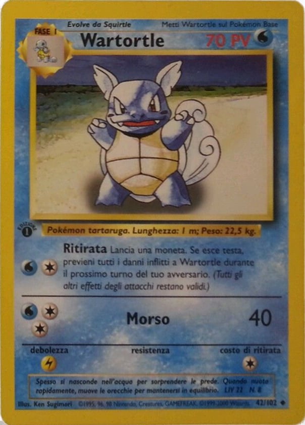Wartortle 063 — Base Set 2 (Italian Pokémon TCG card)