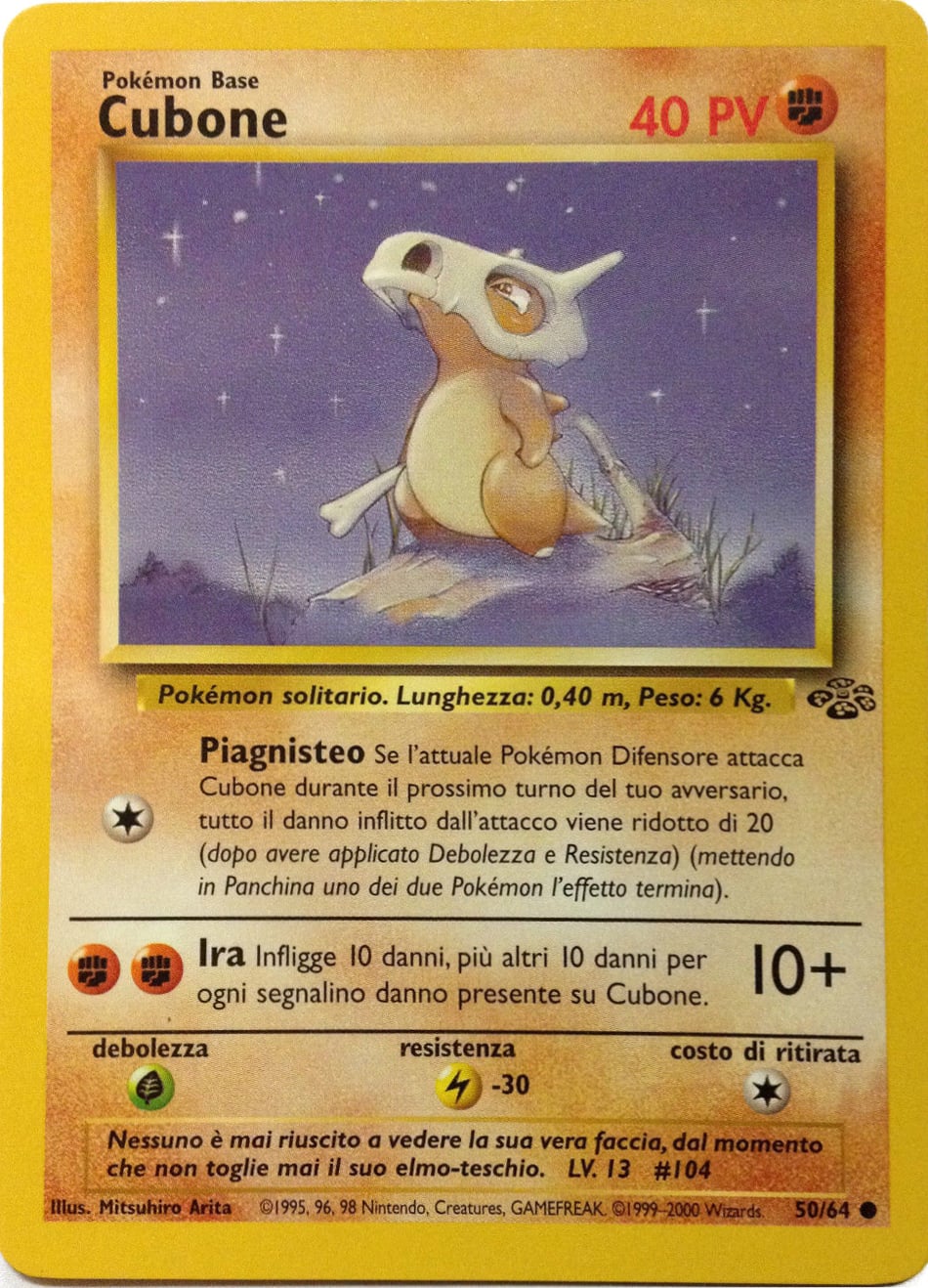Cubone 070 — Base Set 2 (Italian Pokémon TCG card)