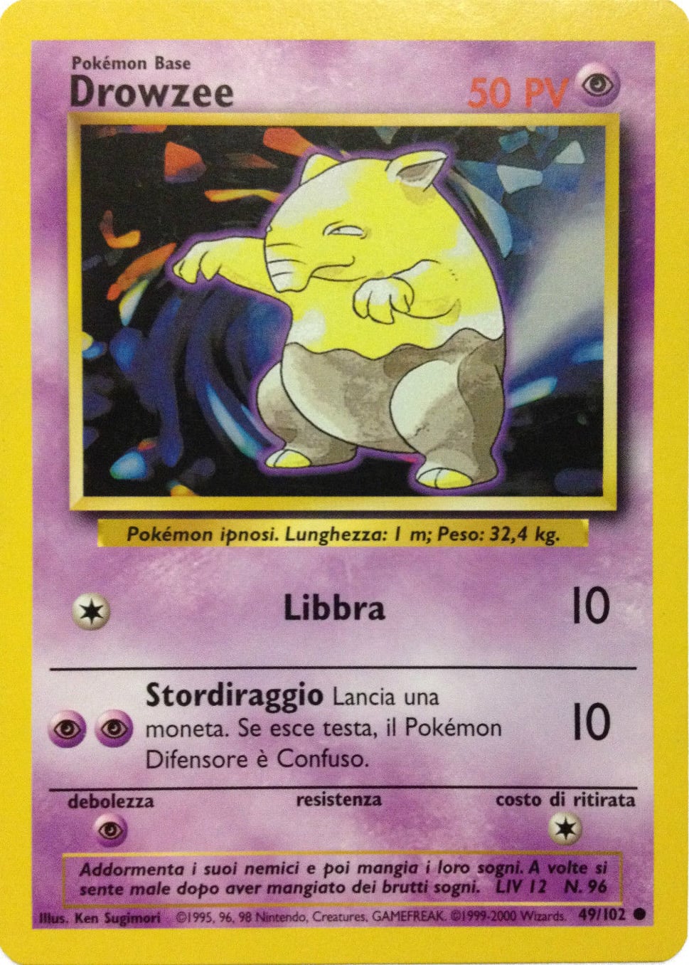 Drowzee 073 — Base Set 2 (Italian Pokémon TCG card)