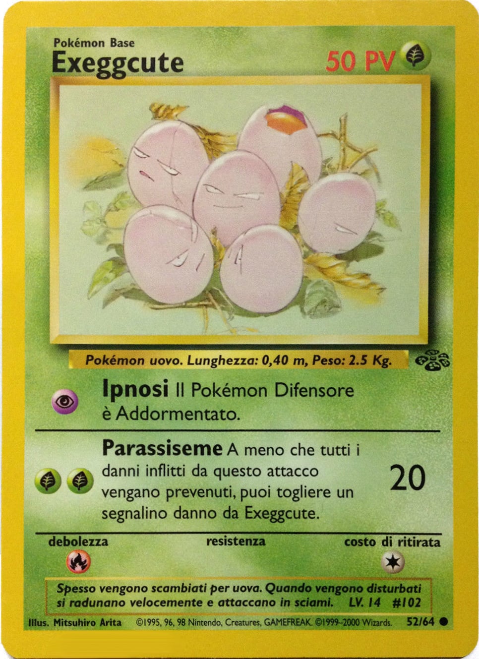 Exeggcute 074 — Base Set 2 (Italian Pokémon TCG card)