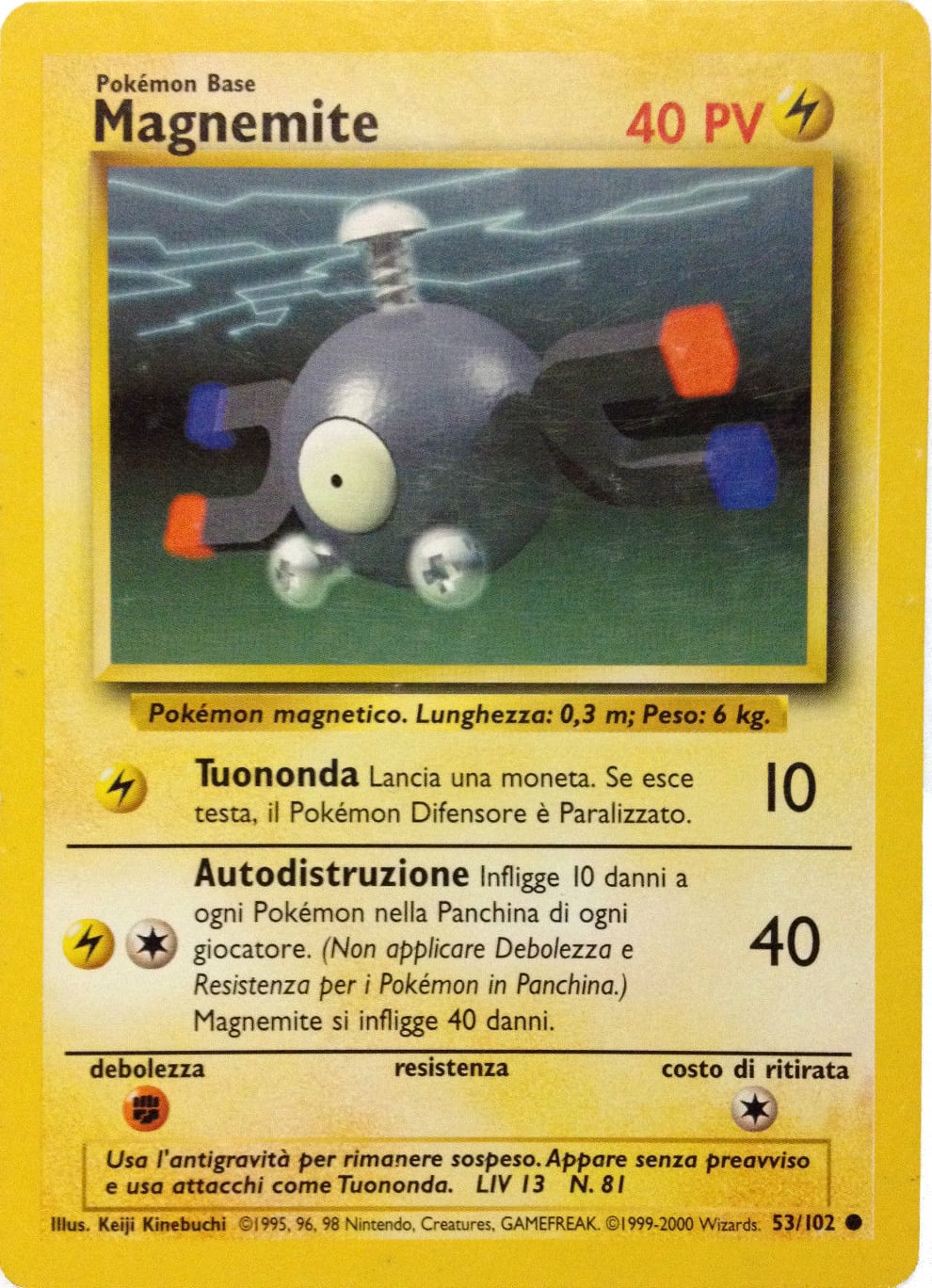 Magnemite 079 — Base Set 2 (Italian Pokémon TCG card)