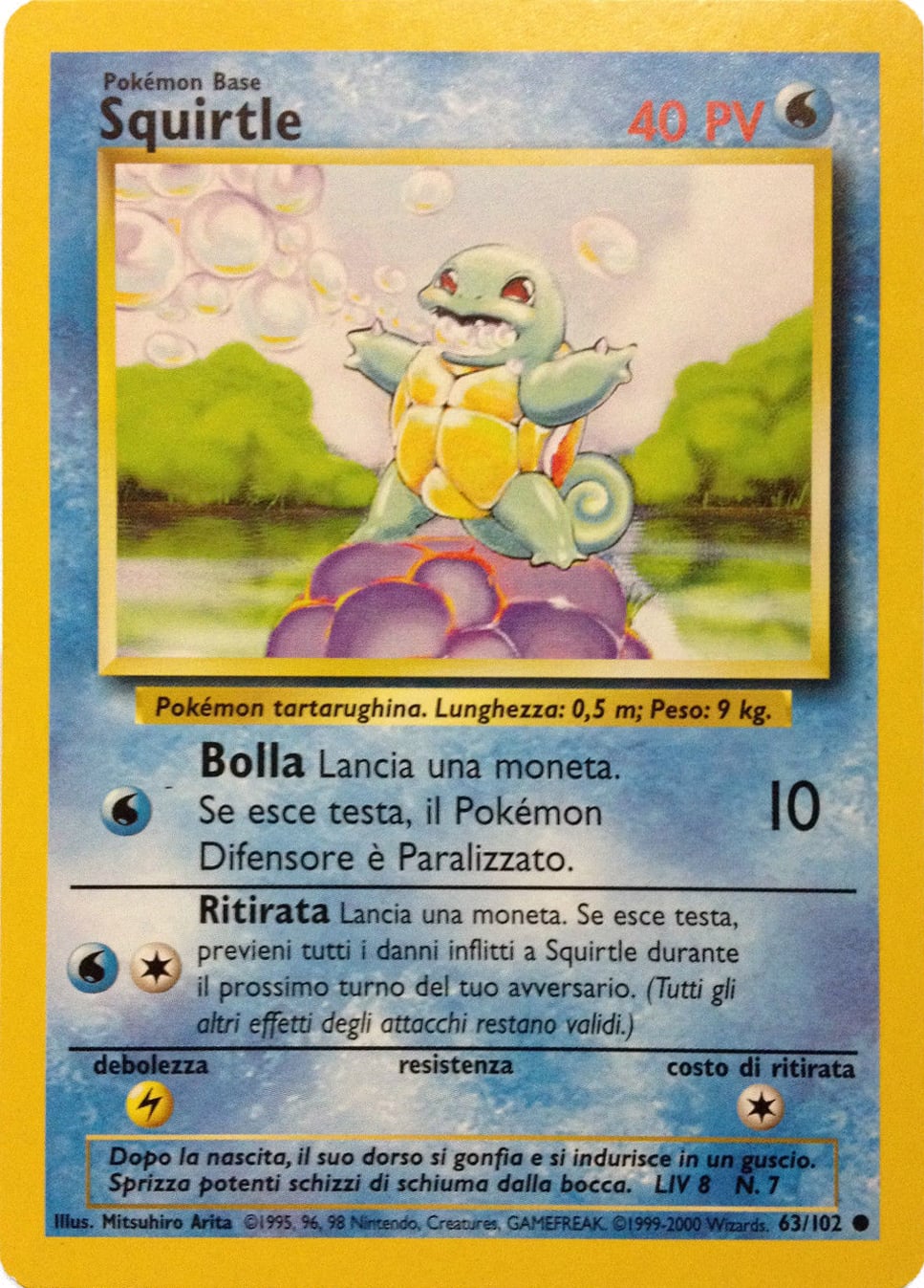 Squirtle 093 — Base Set 2 (Italian Pokémon TCG card)