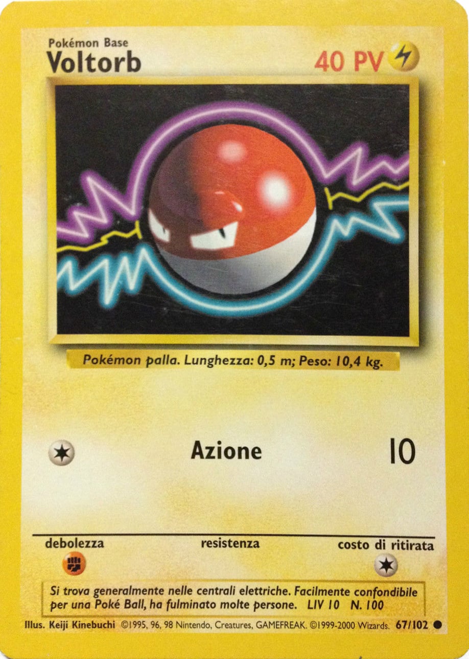 Voltorb 098 — Base Set 2 (Italian Pokémon TCG card)