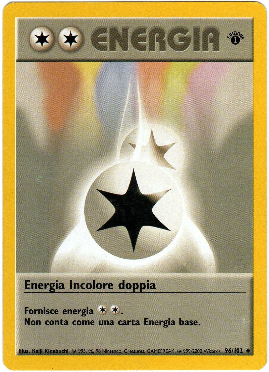 Energia Incolore Doppia 124 — Base Set 2 (Italian Pokémon TCG card)