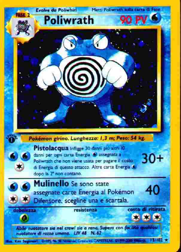 Poliwrath 013/102 — Set Base (Italian Pokémon TCG card)