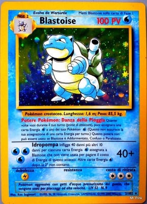 Blastoise 002/102 — Set Base (Italian Pokémon TCG card)