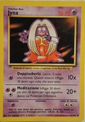Jynx 031/102 — Base Set (Italian Pokémon TCG card)