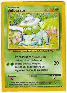 Bulbasaur 044/102 — Base Set (Italian Pokémon TCG card)