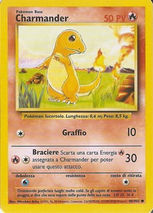 Charmander 046/102 — Base Set (Italian Pokémon TCG card)