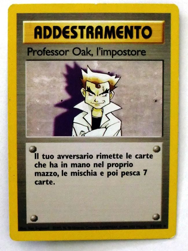 Professor Oak, l'impostore 073/102 — Base Set (Italian Pokémon TCG card)