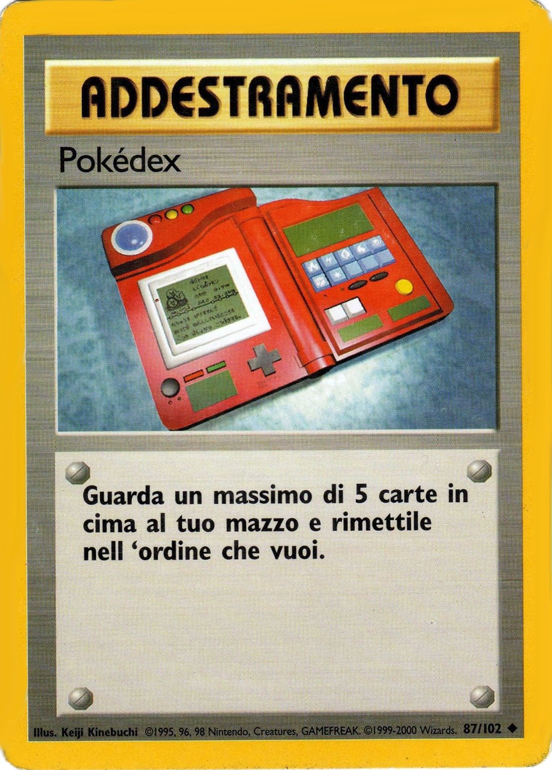 Pokédex 087/102 — Set Base (Italian Pokémon TCG card)