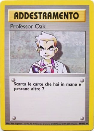 Professor Oak 088/102 — Set Base (Italian Pokémon TCG card)