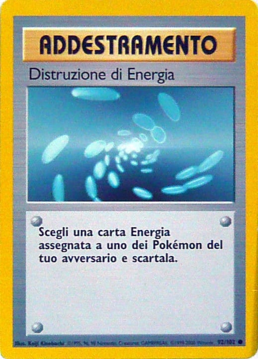 Distruzione di Energia 092/102 — Set Base (Italian Pokémon TCG card)