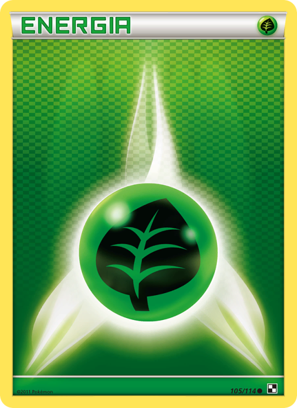 Energia Erba 105/115 — Nero e Bianco (Italian Pokémon TCG card)