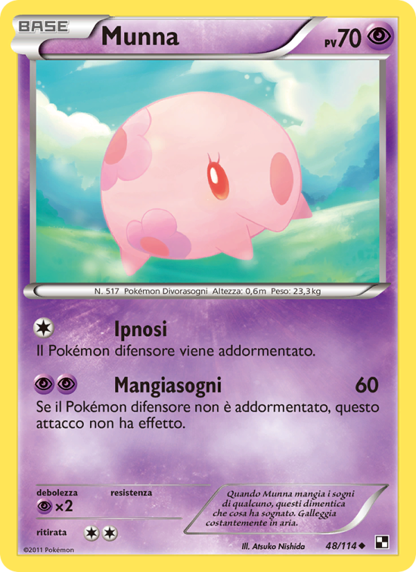 Munna 048/115 — Nero e Bianco (Italian Pokémon TCG card)