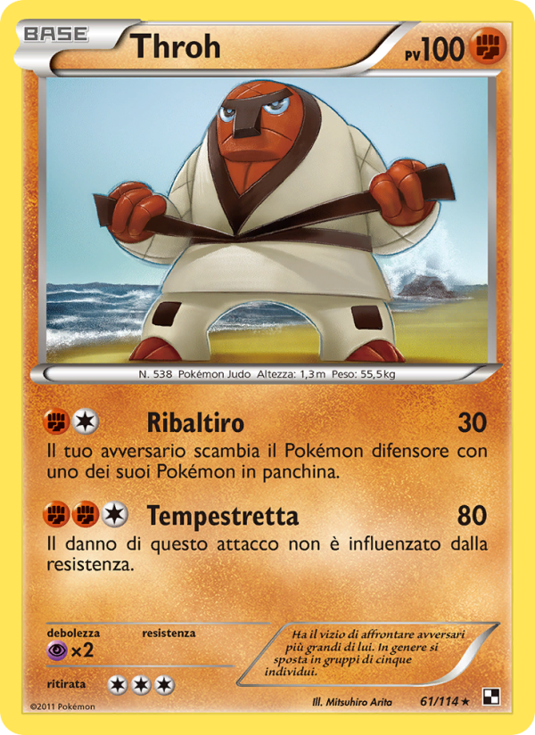Throh 061/115 — Nero e Bianco (Italian Pokémon TCG card)