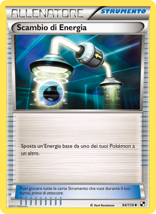 Scambio di Energia 094/115 — Nero e Bianco (Italian Pokémon TCG card)