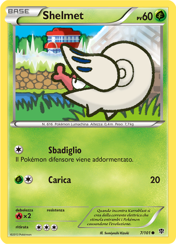 Shelmet 7/101 — Esplosione Plasma (Italian Pokémon TCG card)