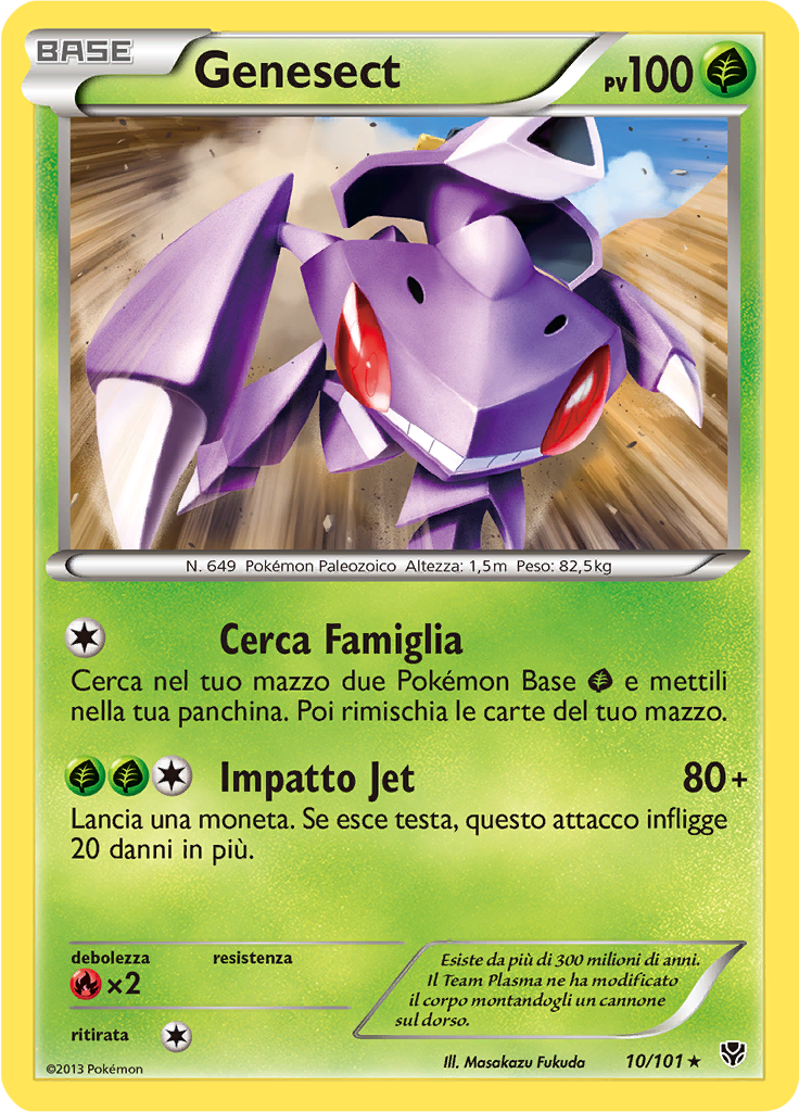 Genesect 10/101 — Esplosione Plasma (Italian Pokémon TCG card)