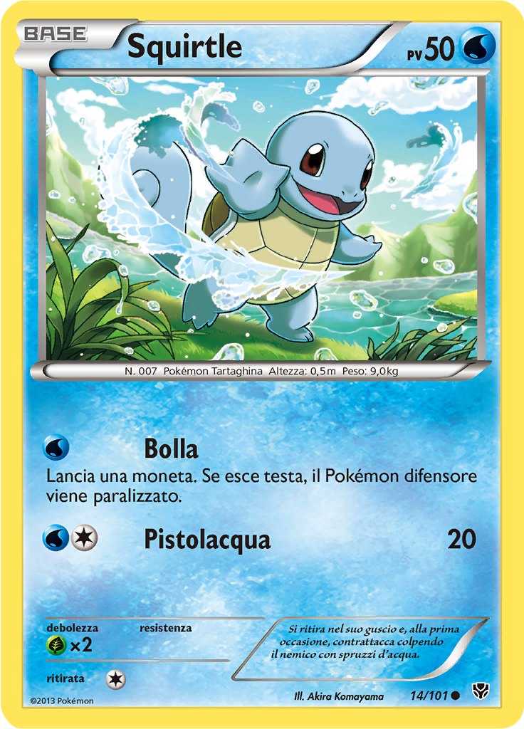 Squirtle 14/101 — Esplosione Plasma (Italian Pokémon TCG card)