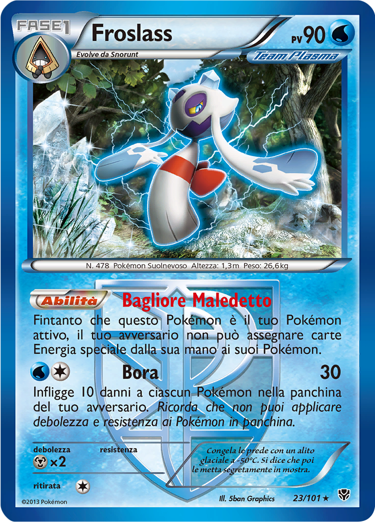 Froslass 23/101 — Esplosione Plasma (Italian Pokémon TCG card)