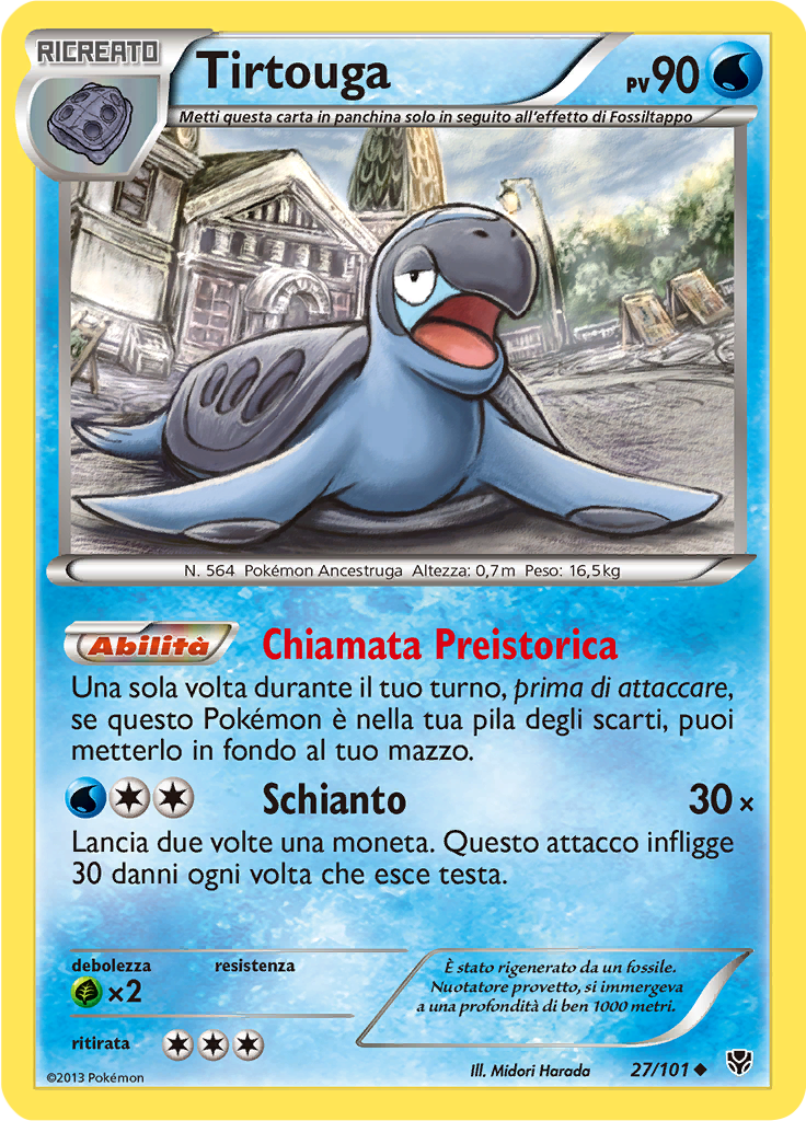 Tirtouga 27/101 — Esplosione Plasma (Italian Pokémon TCG card)